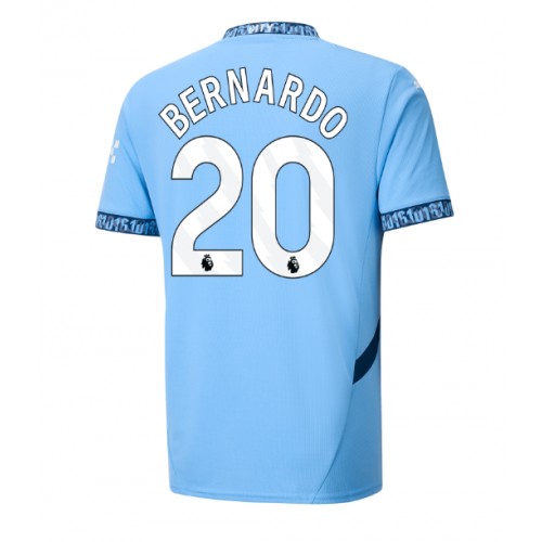 Fotballdrakt Herre Manchester City Bernardo Silva #20 Hjemmedrakt 2024-25 Kortermet